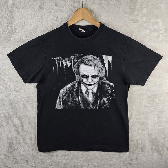 Vintage Joker Shirt Medium Batman Dark Knight Heath Ledger Y2K Vtg DC Comics - Picture 2 of 8